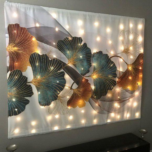 Boho Bedroom Floral Decor; Large Bohemian Room Wall Art; Nature Scene Gift Item - Picture 3 of 12